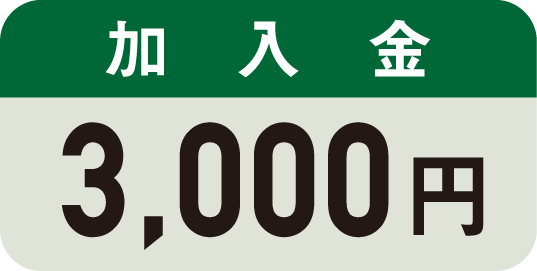 加入金　3000円